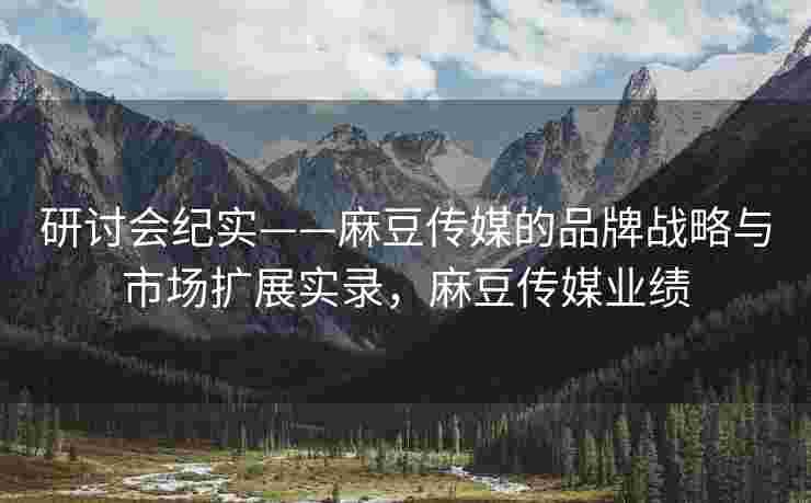 研讨会纪实——麻豆传媒的品牌战略与市场扩展实录，麻豆传媒业绩